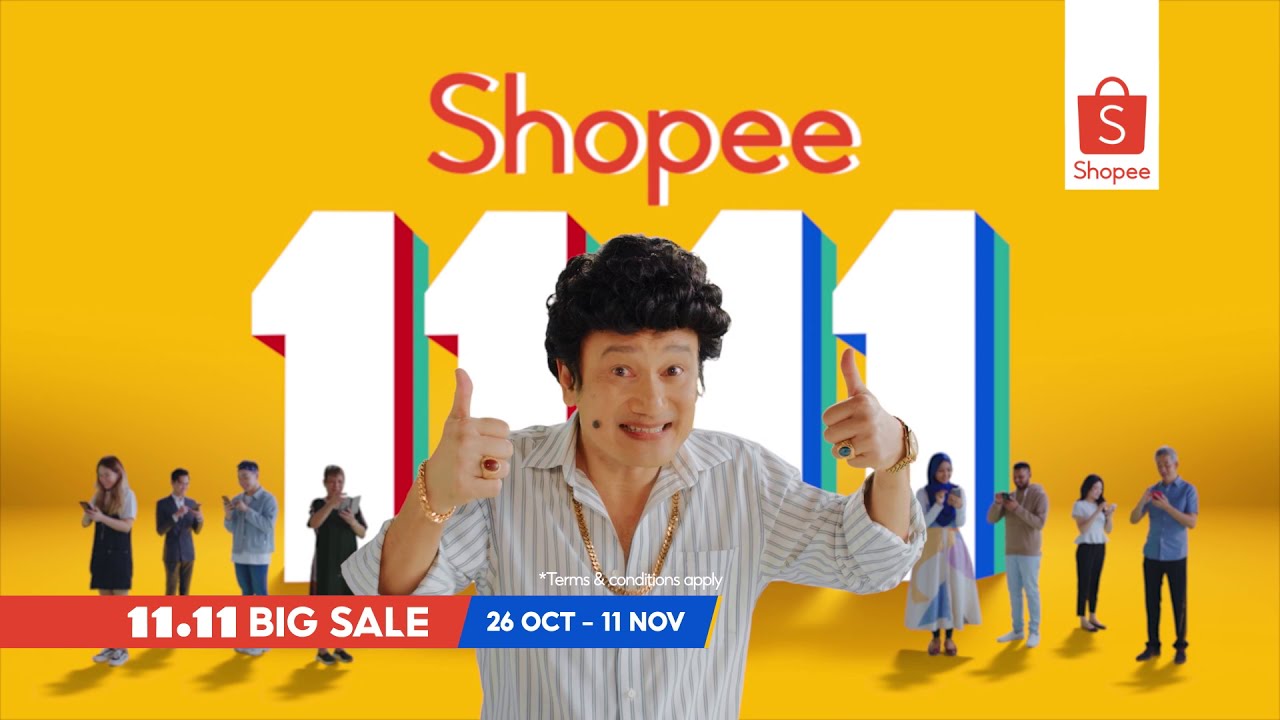 Hình ảnh chiến dịch Shopee 11.11 Big Sale với màu cam đặc trưng