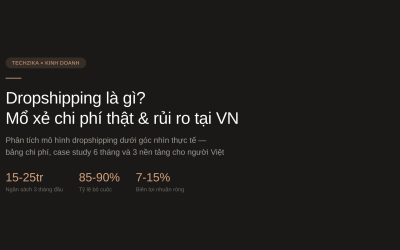 Dropshipping là gì? Mổ xẻ mô hình, chi phí thật và rủi ro tại Việt Nam 2026