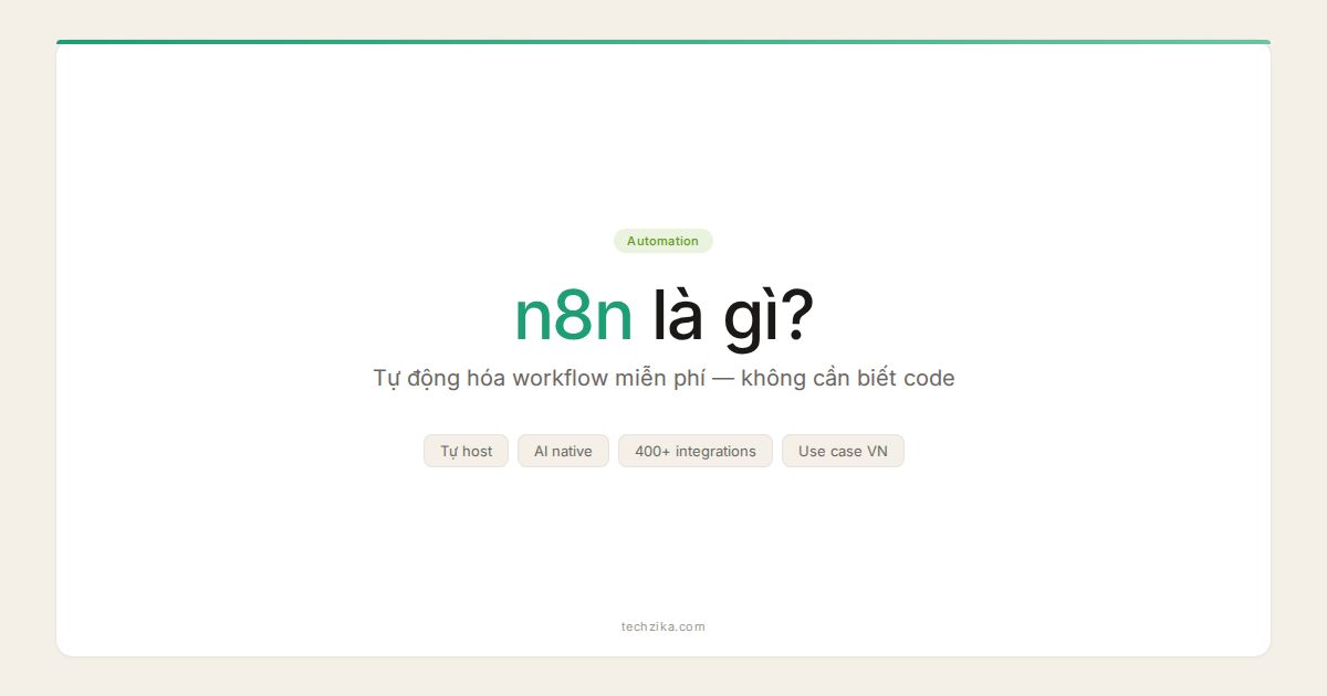 n8n Là Gì? Công Cụ Tự Động Hóa Workflow Miễn Phí Tốt Nhất 2026