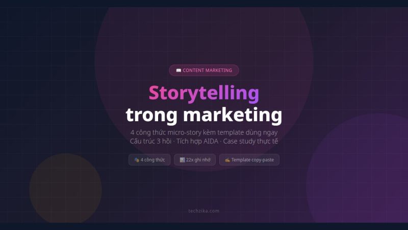 Storytelling Trong Marketing: 5 Công Thức Kể Chuyện Đỉnh Cao 2026