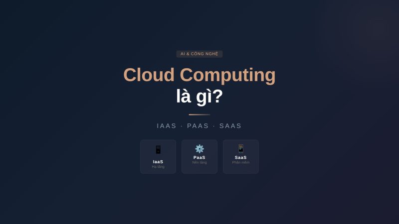 Cloud Computing là gì? Giải thích dễ hiểu cho người không chuyên IT