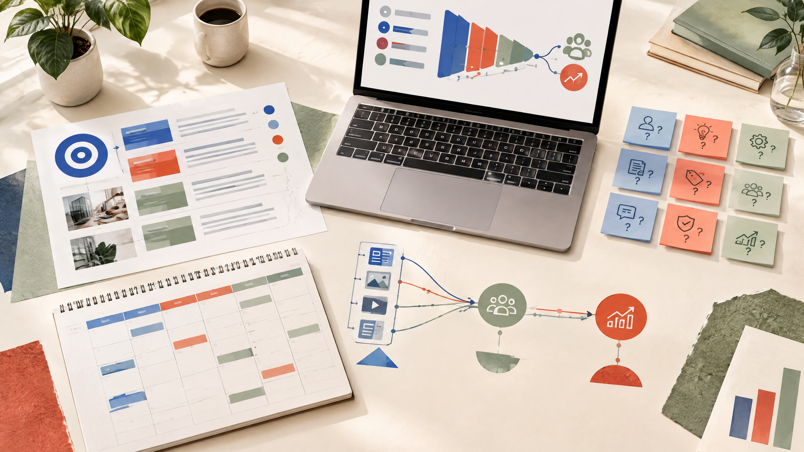 Minh họa hệ thống Content Marketing B2B kết nối nội dung chuyên môn với lead và pipeline