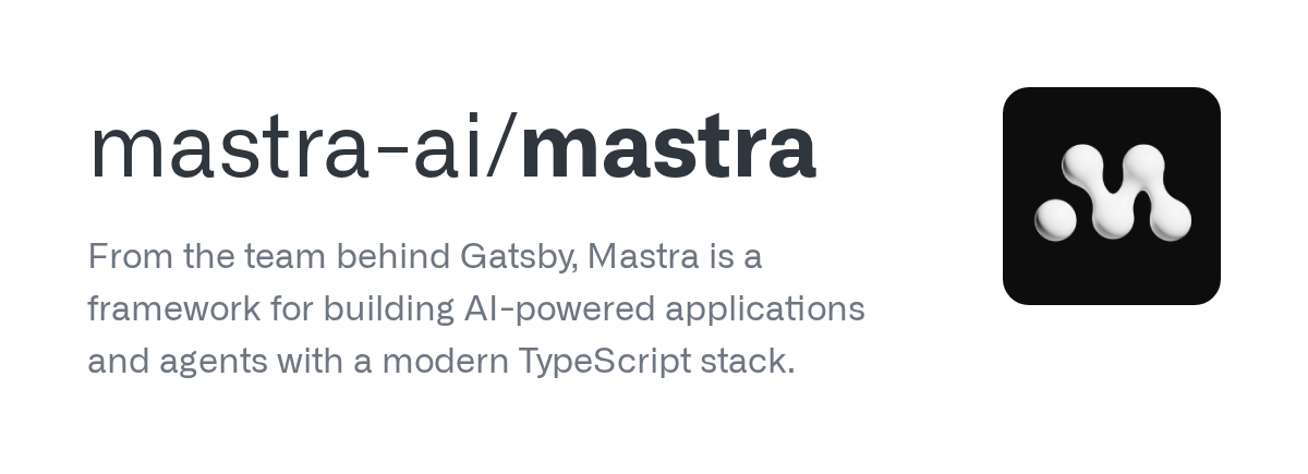 Ảnh: trang repo mastra-ai/mastra