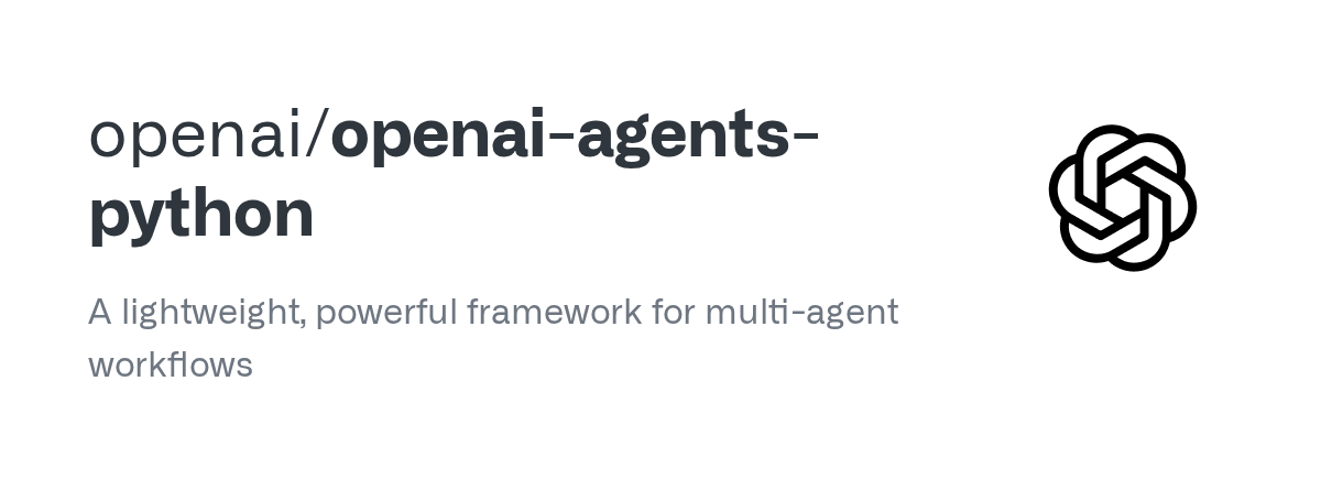 Ảnh: trang repo openai/openai-agents-python