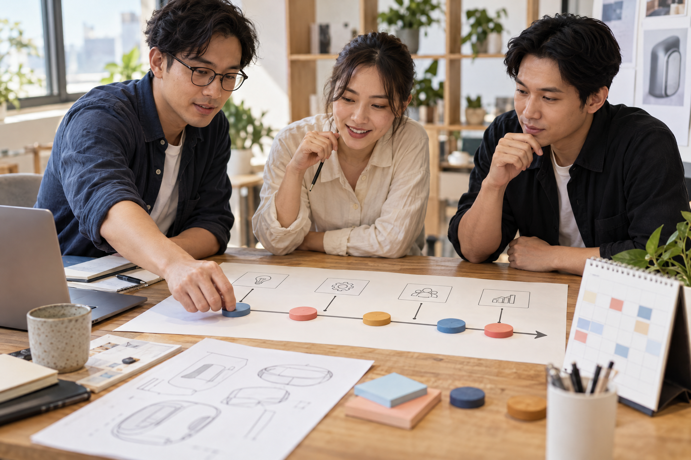 Nhóm startup sắp xếp các mốc sản phẩm để quản trị runway