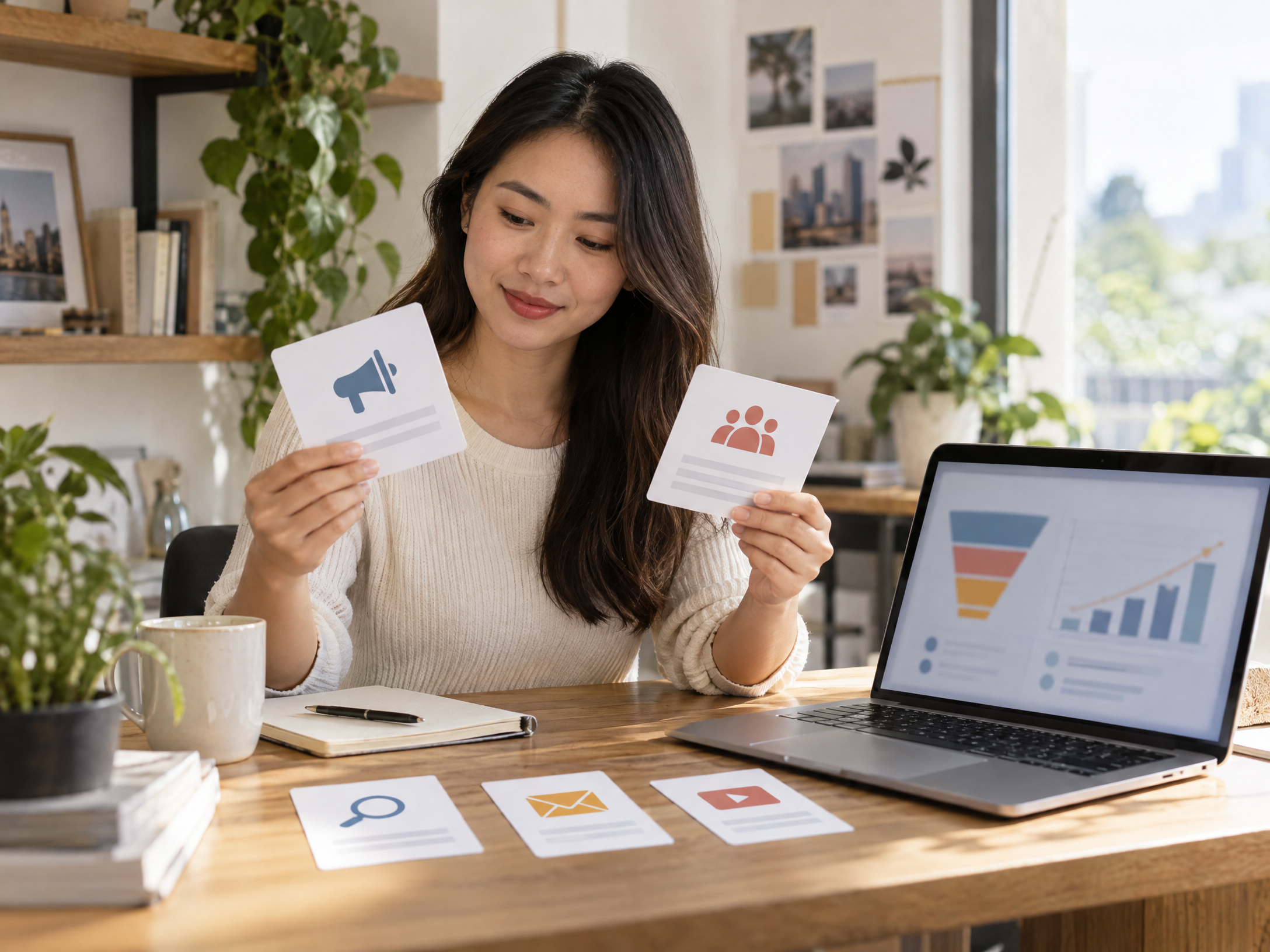 Marketer đối chiếu nguồn chiến dịch với phễu và xu hướng doanh thu