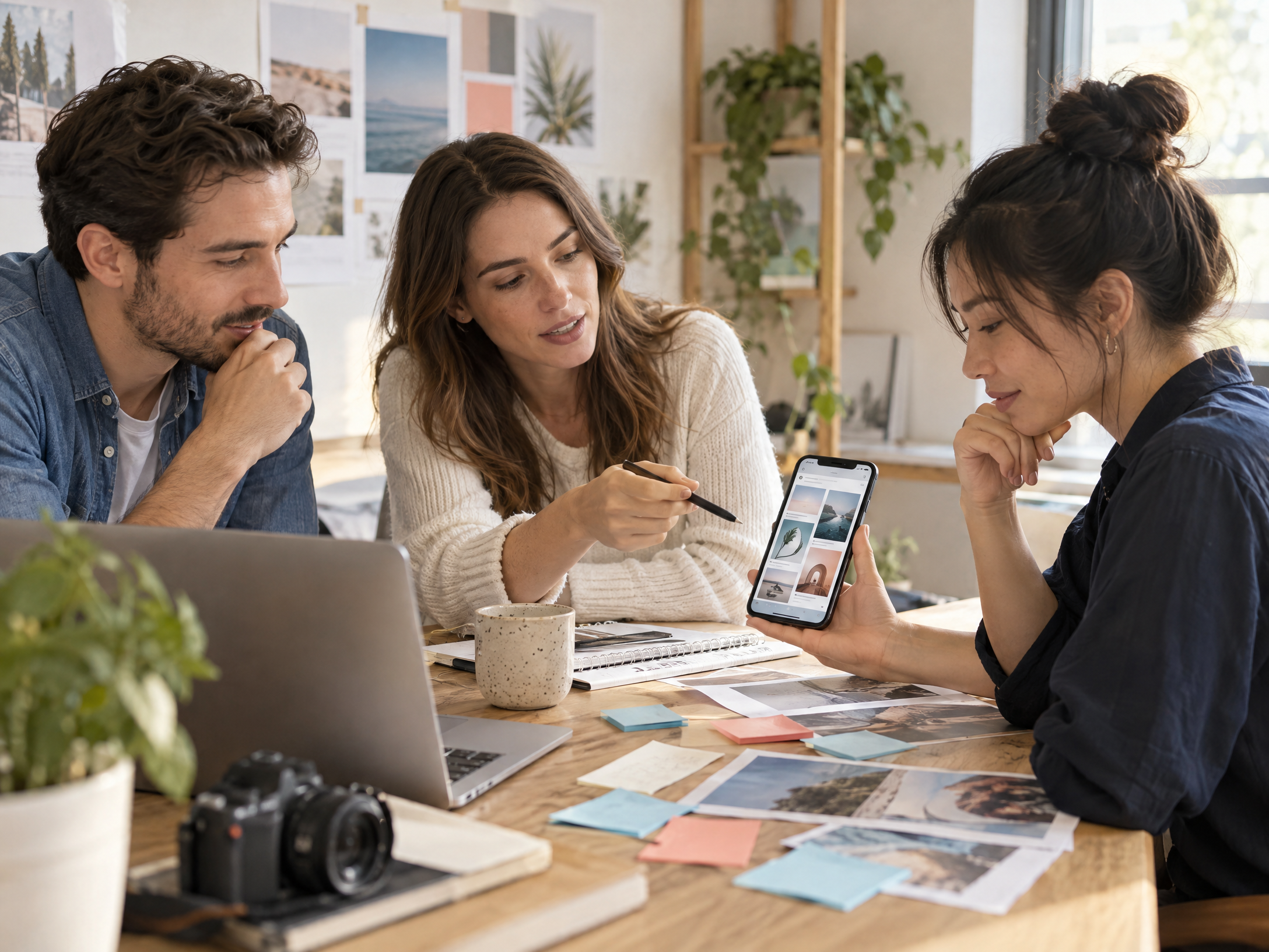 Nhóm marketing lên ý tưởng nội dung để thu hút và giáo dục khách hàng